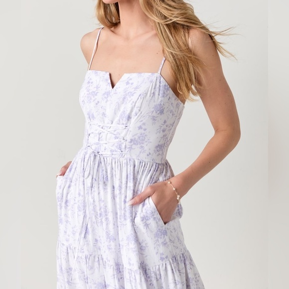 Francesca's Collections Floral Tiered Maxi Sundress NWT - Picture 2 of 11